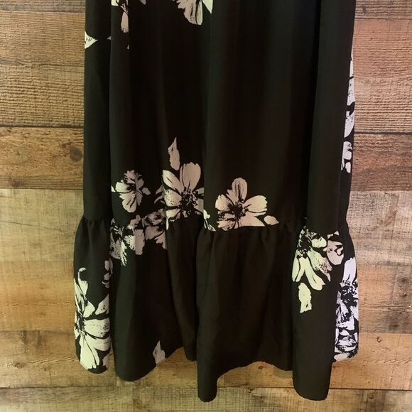 MM Couture by Miss Me black and white floral‎ strapless dress, small - Picture 6 of 15